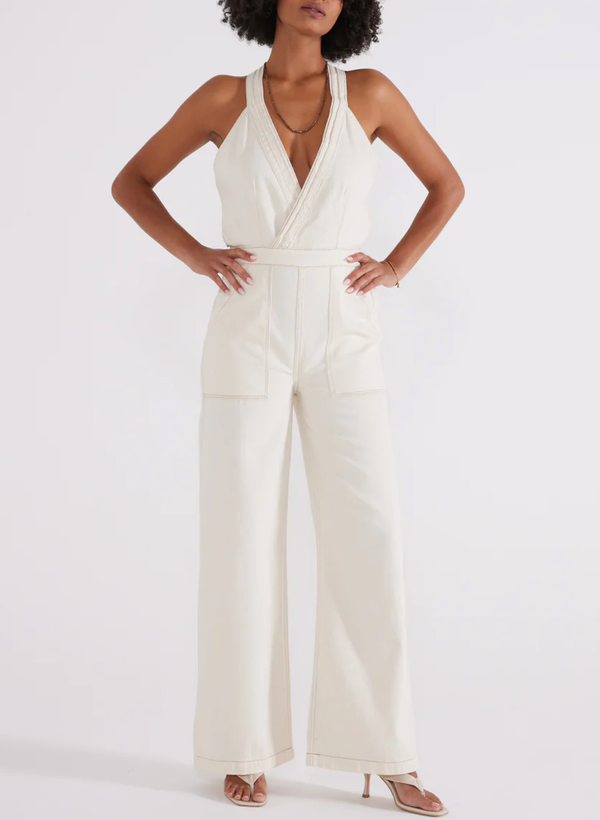 Emel Carpenter Jumpsuit - Natural