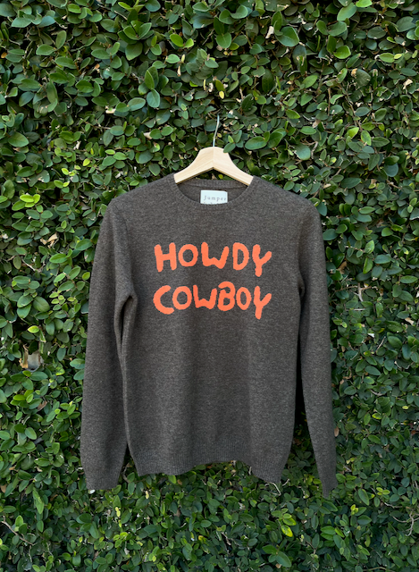 Howdy Cowboy Sweater - Mull Flame