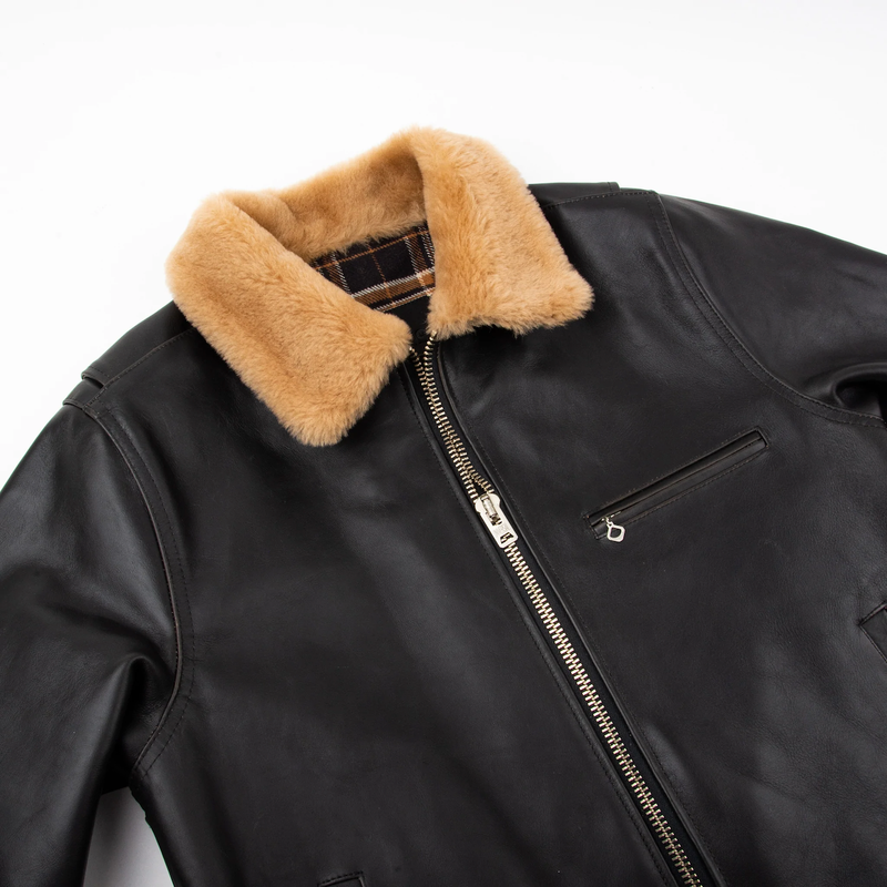 FJ-1 Leather Jacket - Black