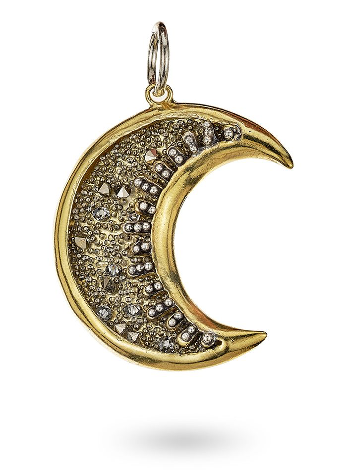 Moonshadow Pendant - Medium - BR, SS, Kristal Crystals