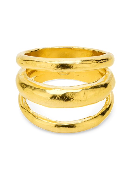 Alliteration Ring - Gold Plated