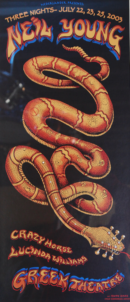 Neil Young - "Snake" - Framed