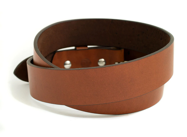 Classic Leather Belt - Steel Hardware Tan