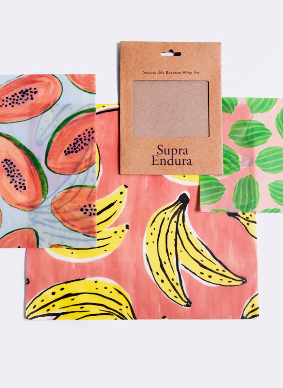 Fruit Print Beeswax Wrap