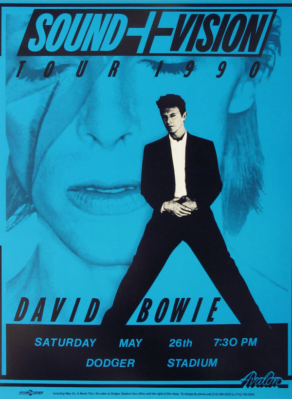David Bowie Dodger Stadium Individual - Blue
