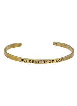 Superhero Of Love Brass Cuff