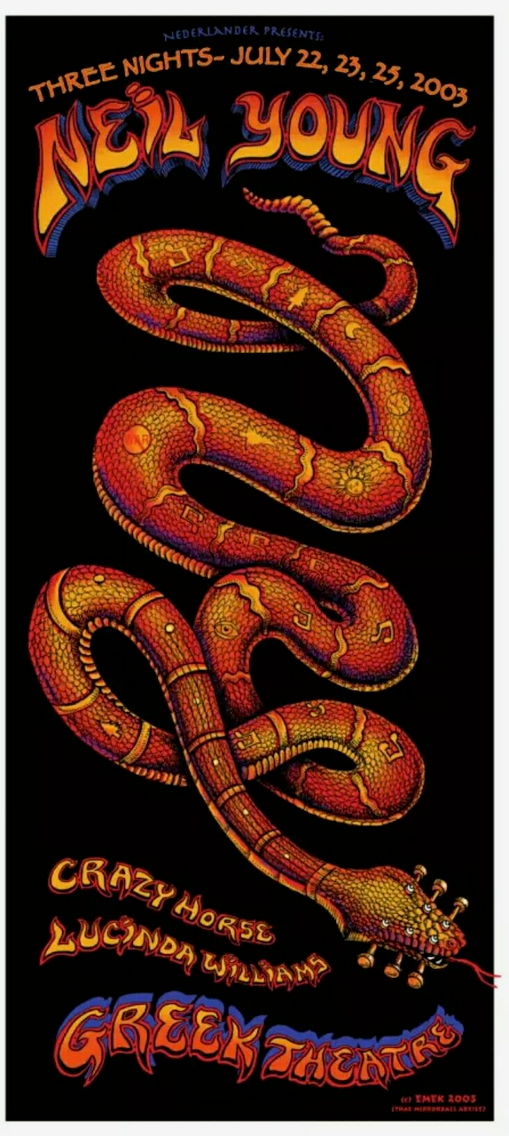 Neil Young - "Snake" - Unframed